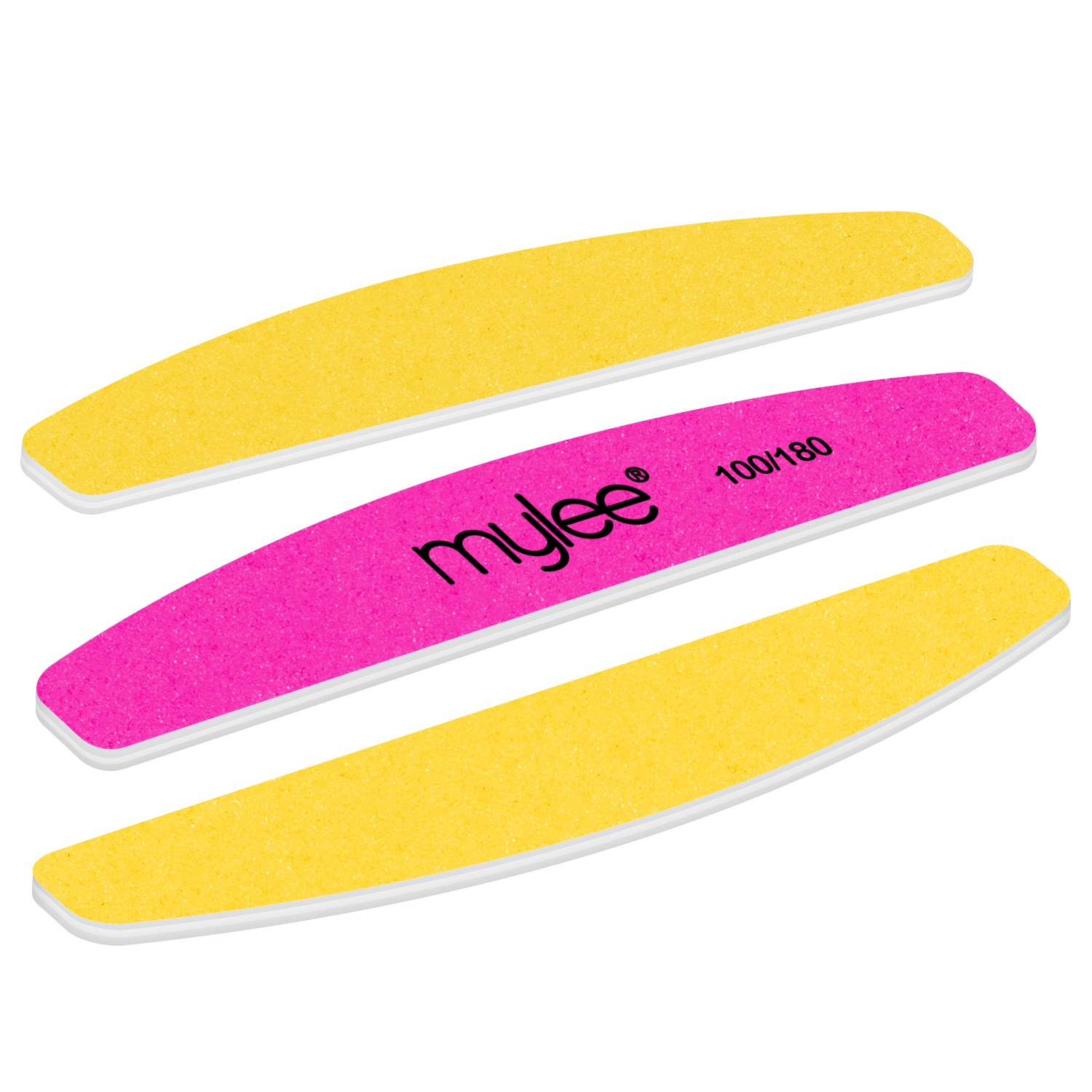 MYLEE Crescent nail files, 3 pieces