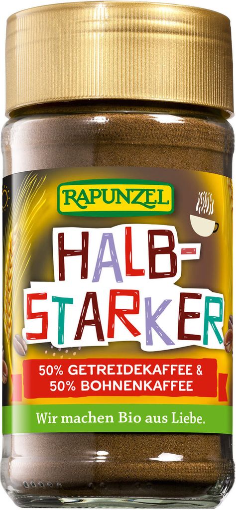 Halbstarker Instant - Getreide-/Bohnenkaffee 100g