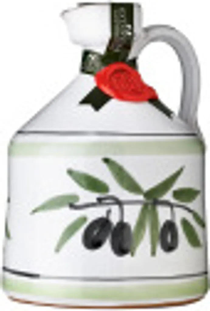 Handgemachter Keramikkrug Angel mit nativem Olivenöl extra 500 ml Frantoio Galantino