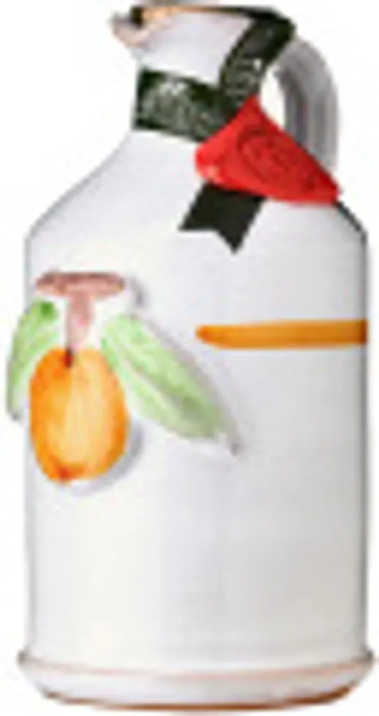 Handgemachter Keramikkrug mit Orange und Nativem Olivenöl Extra 250 ml Frantoio Galantino