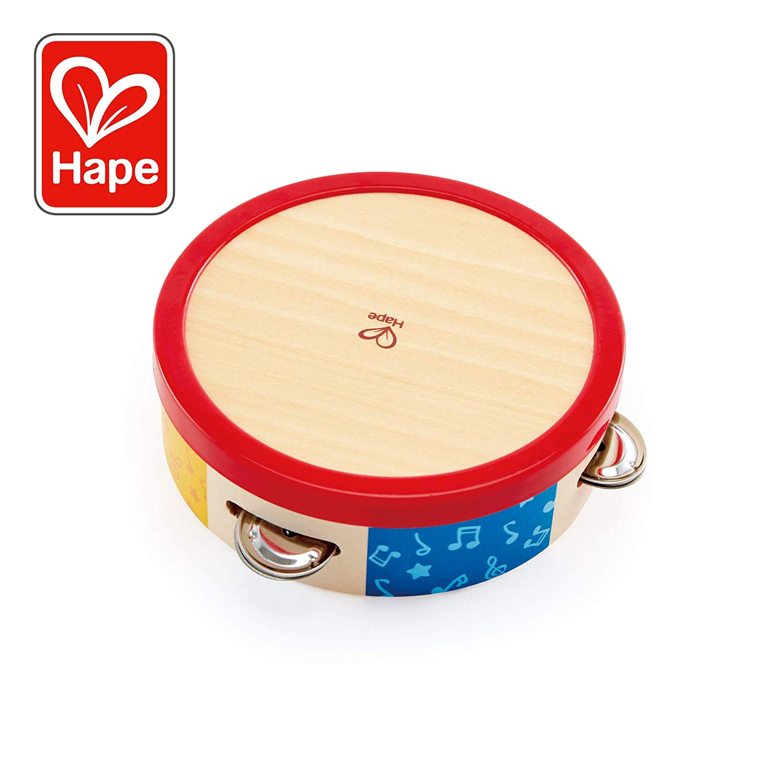 Hape International Hape E0607 Colourful Tambourine Musical Instrument