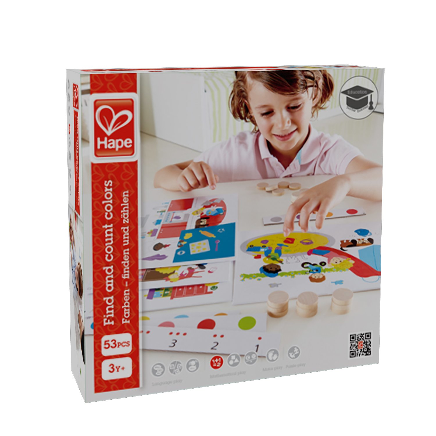 Hape HAP-E6301 Home Education Find and Count Colours by Hape Home Education