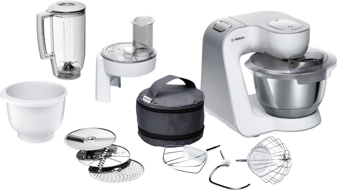 Bosch Mum58234 – Food Processor (Colour White, Stainless Steel, Solid, Mix)