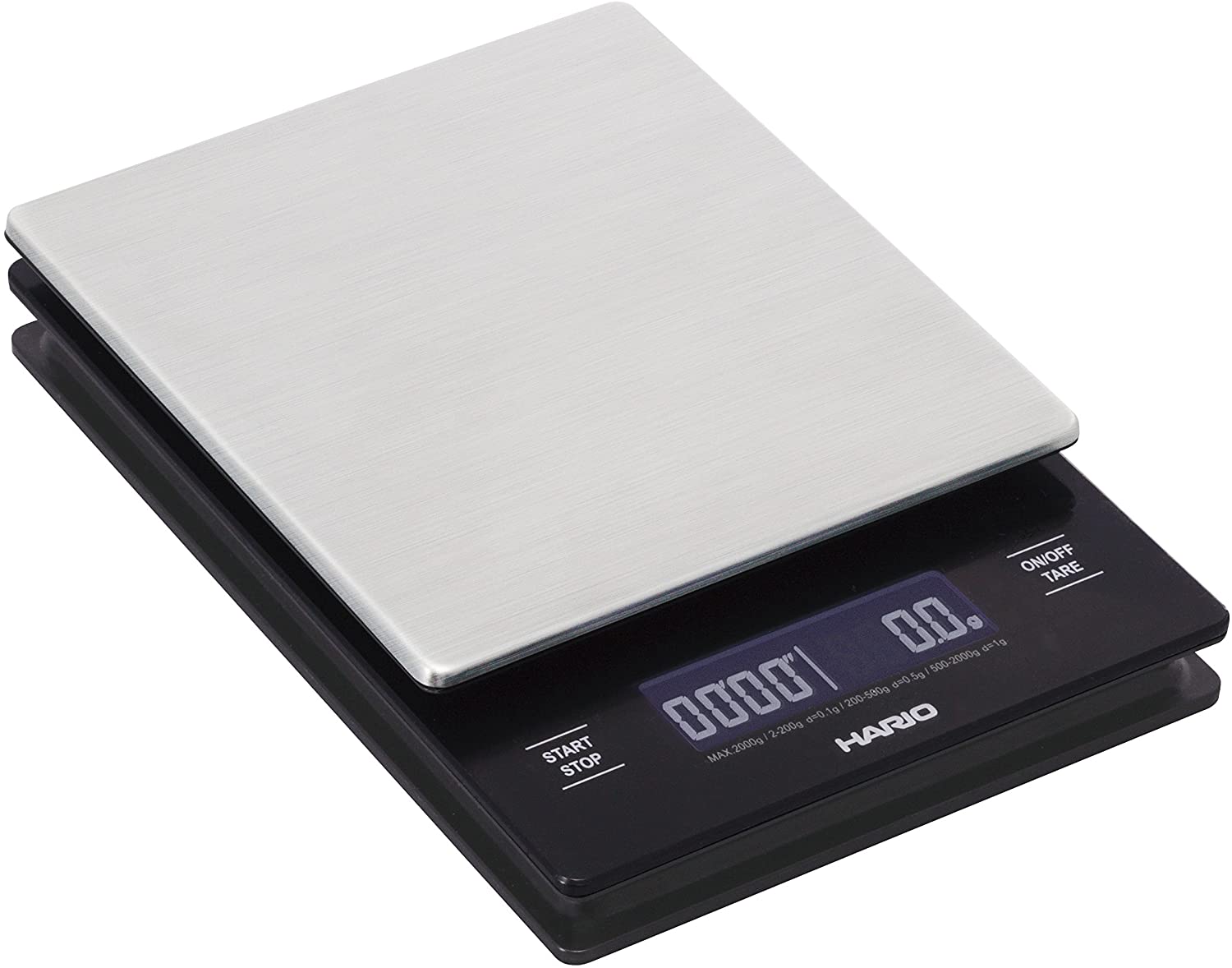 Hario V60 Metal Drip Scale - Precision Scales with Timer - Stainless Steel