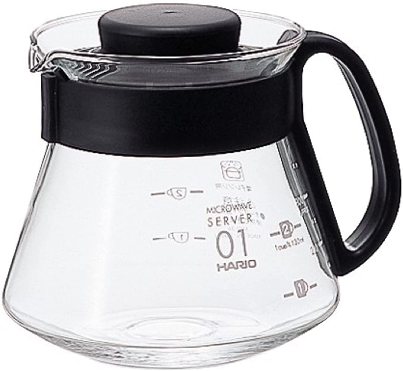 HARIO Clear Glass Teapot 11.3 x 11.2 x 11.3 cm