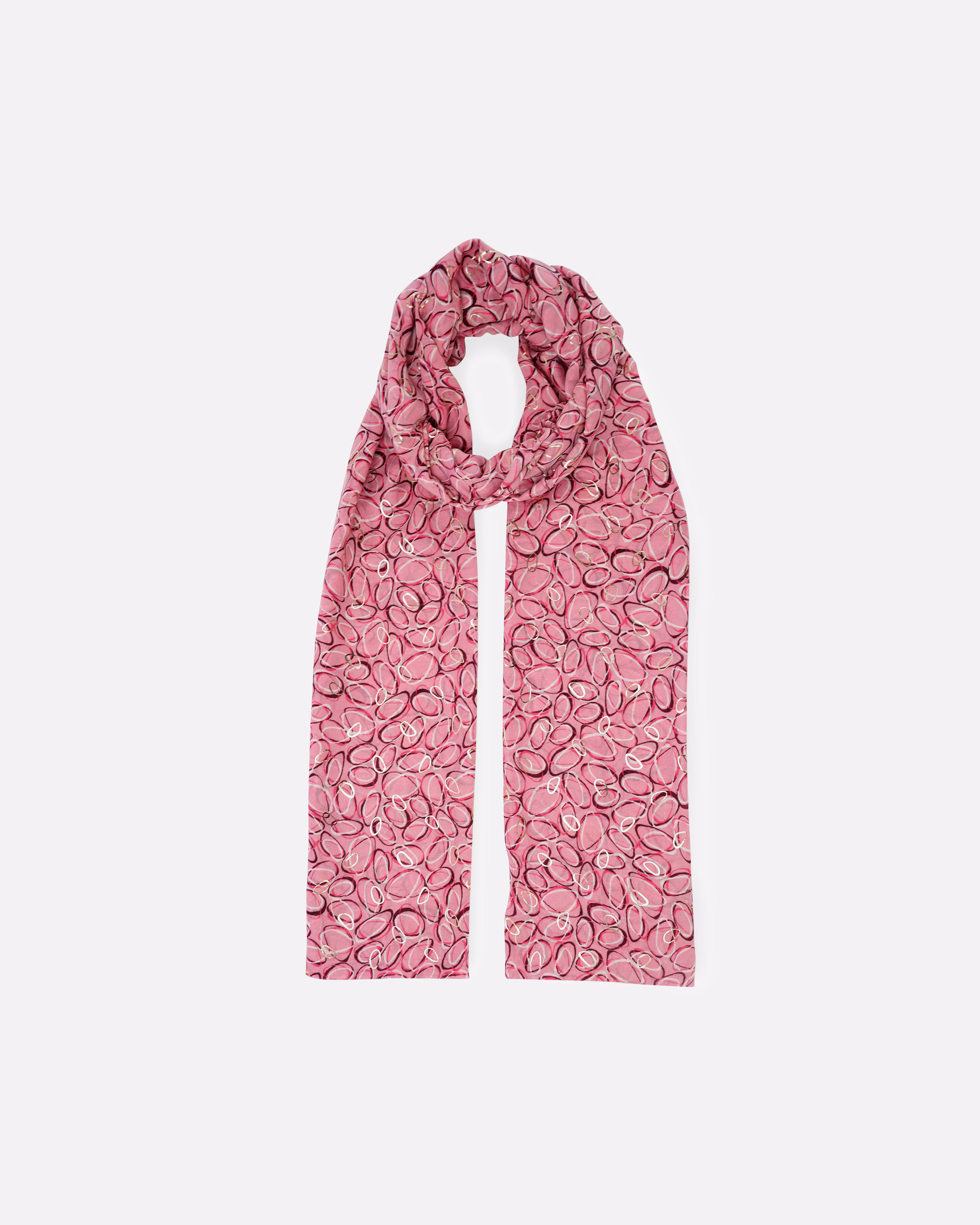 HARPA scarf scarf MANDALA light, metallic print