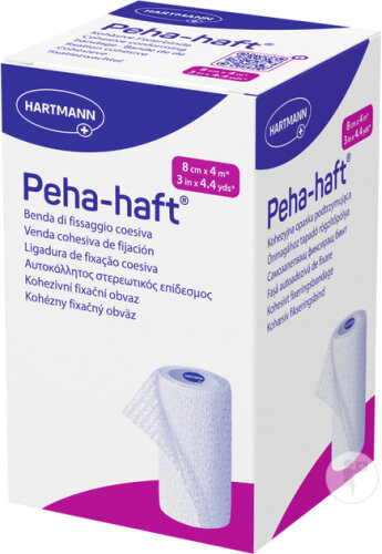 Hartmann Peha Haft Latex-free Cohesive Fixation Bandage 8cm x 4m 1 piece