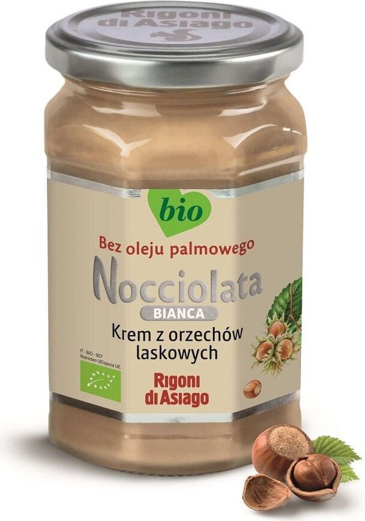 HASELNUSSCREME, WEISS, GLUTENFREI,250 g - RIGONI DI ASIAGO (NOCCIOLATA)