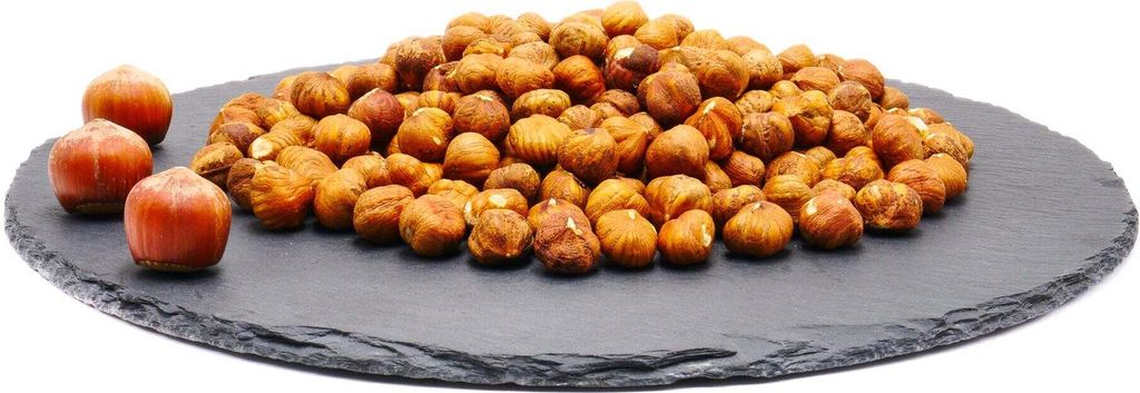 Hazelnut kernels (with skin, round romaine): 100g Size: 100g