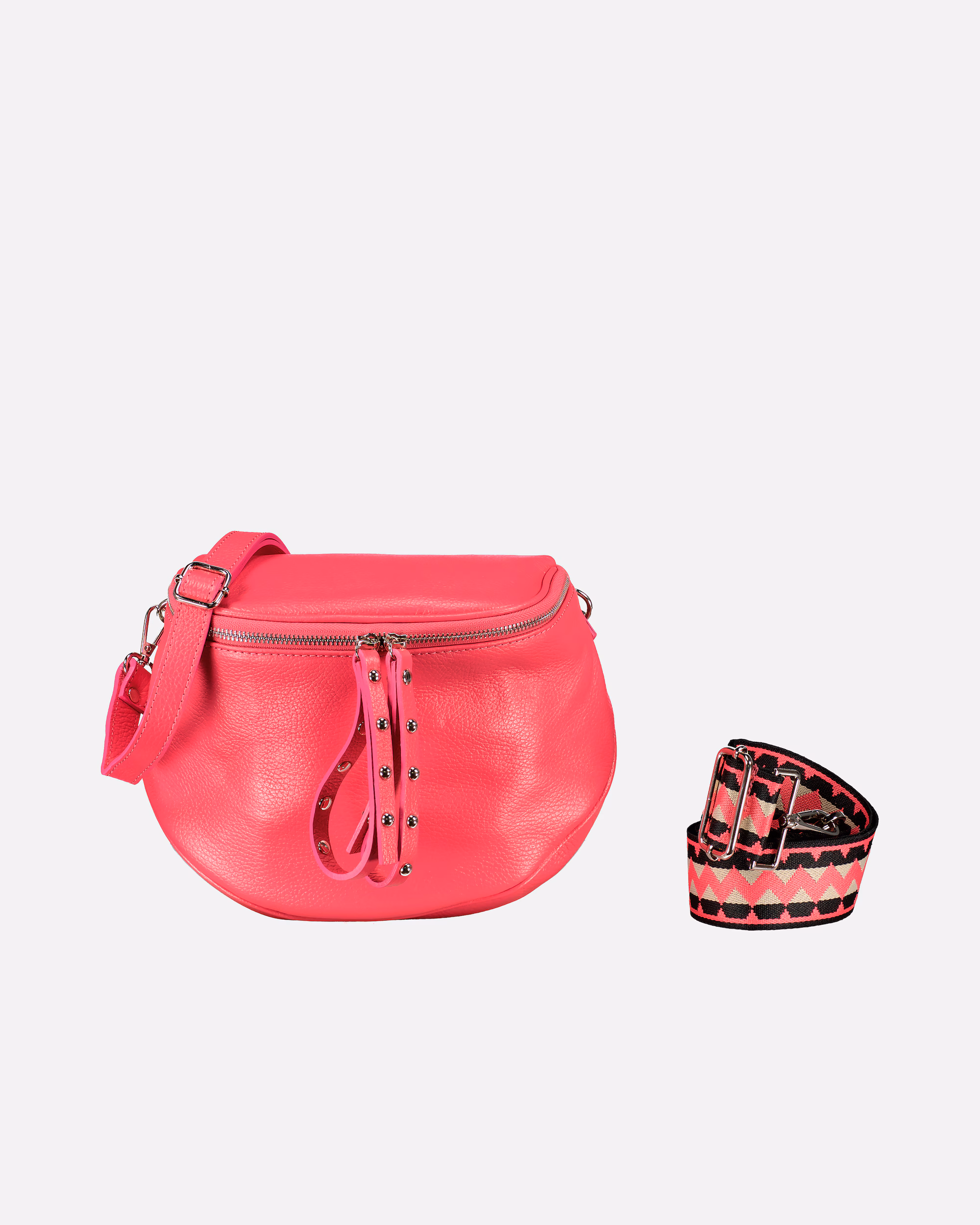 Hausfelder Manufaktur bum bag belt bag silver fittings