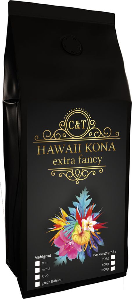 HAWAII KONA The brown gold from Hawaii, one of the best coffees in the world (500 grams, ground)