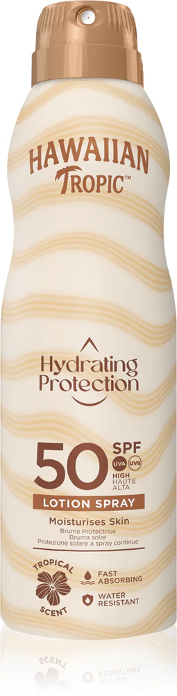 Hawaiian Tropic Hydrating Protection Lotion Spray Tanning Spray SPF 50