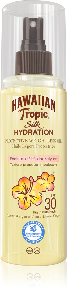 Hawaiian Tropic Silk Hydration SPF30 sun oil for body and face
