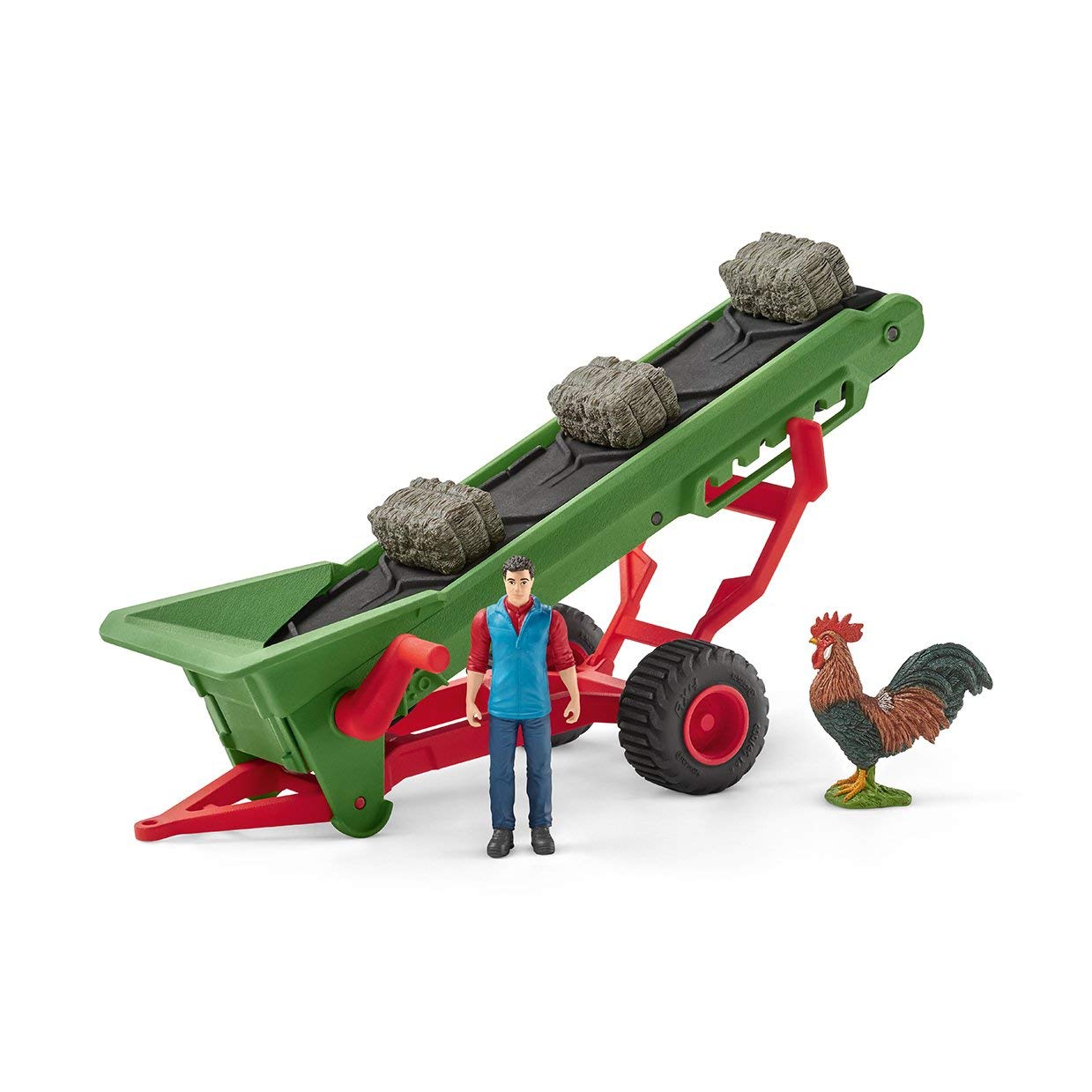 Schleich Hay Conveyor Belt With Bauer Toy
