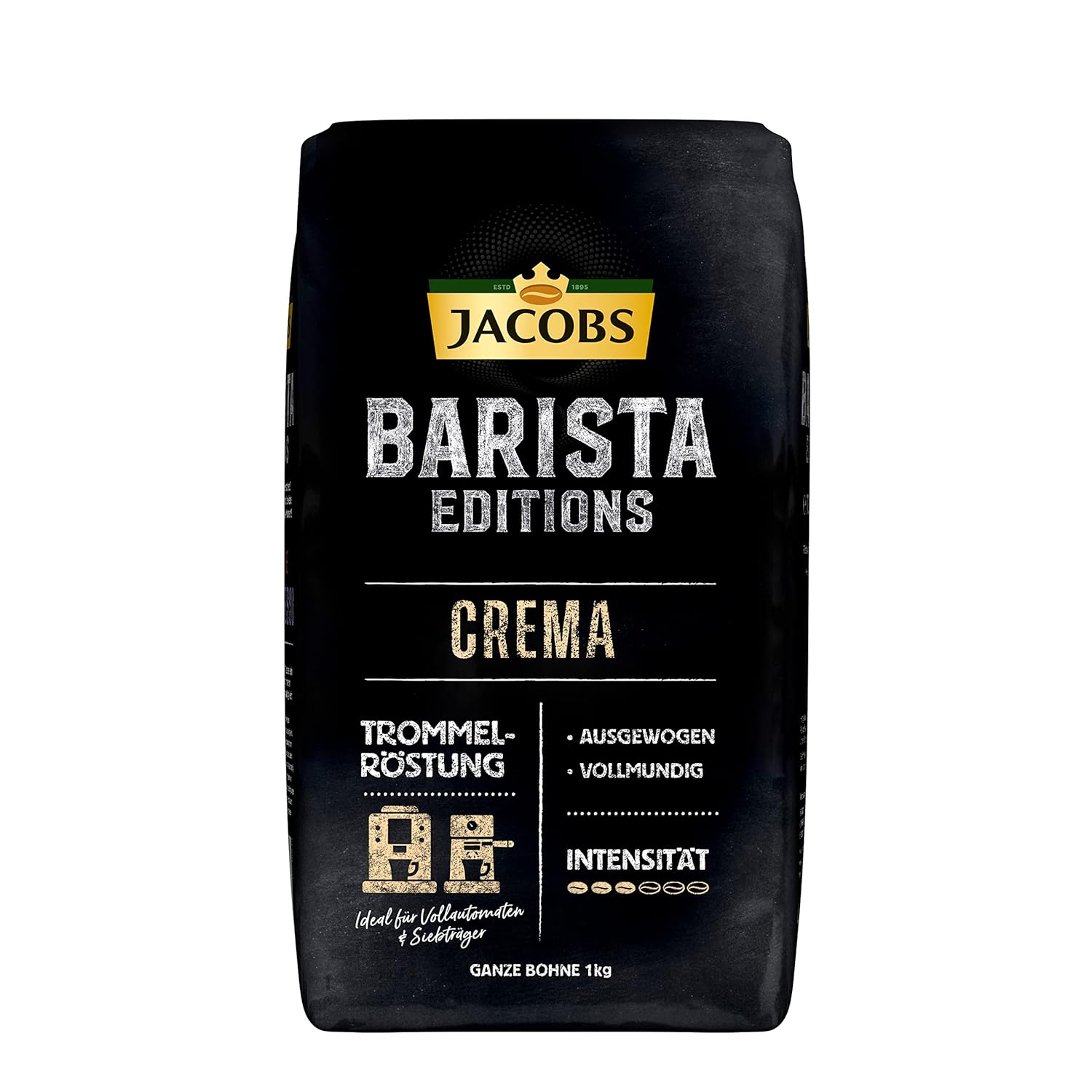 Jacobs Barista Editions Crema Coffee Beans 1 kg Bean Coffee