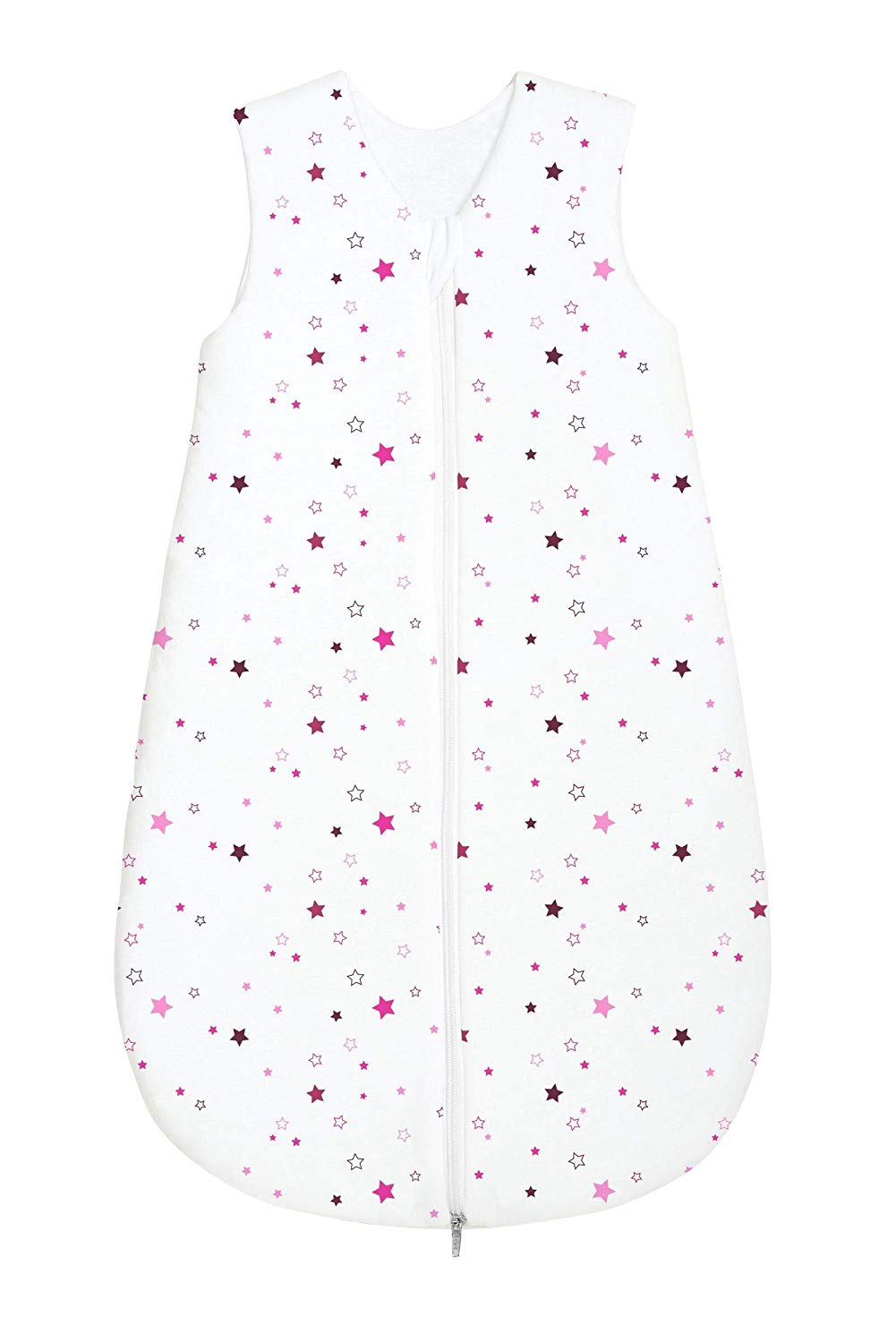 Odenwälder Jersey Summer Sleeping Bag Stars Pink and Blackberry, 110 cm