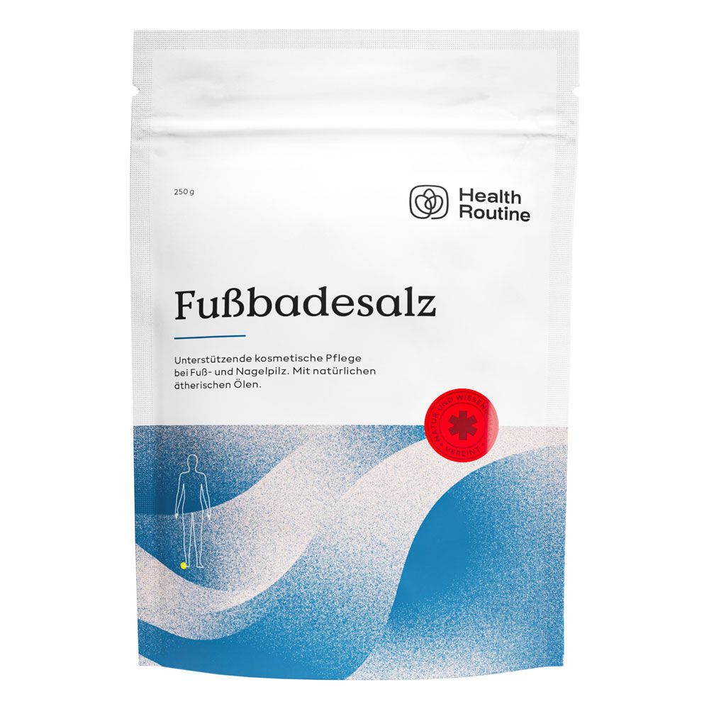 Health Routine Fußbadesalz / Zur Pflege & Hygiene, auch bei Fußpilz und Nagelpilz