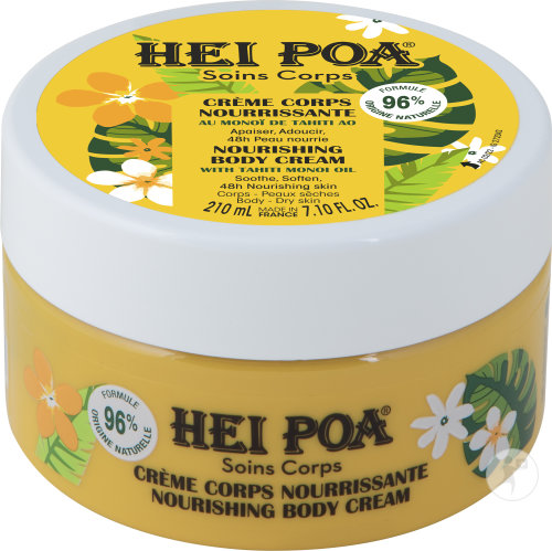Hei Poa Body Care Moisturizing Body Cream With Monoï De Tahiti Jar 210ml
