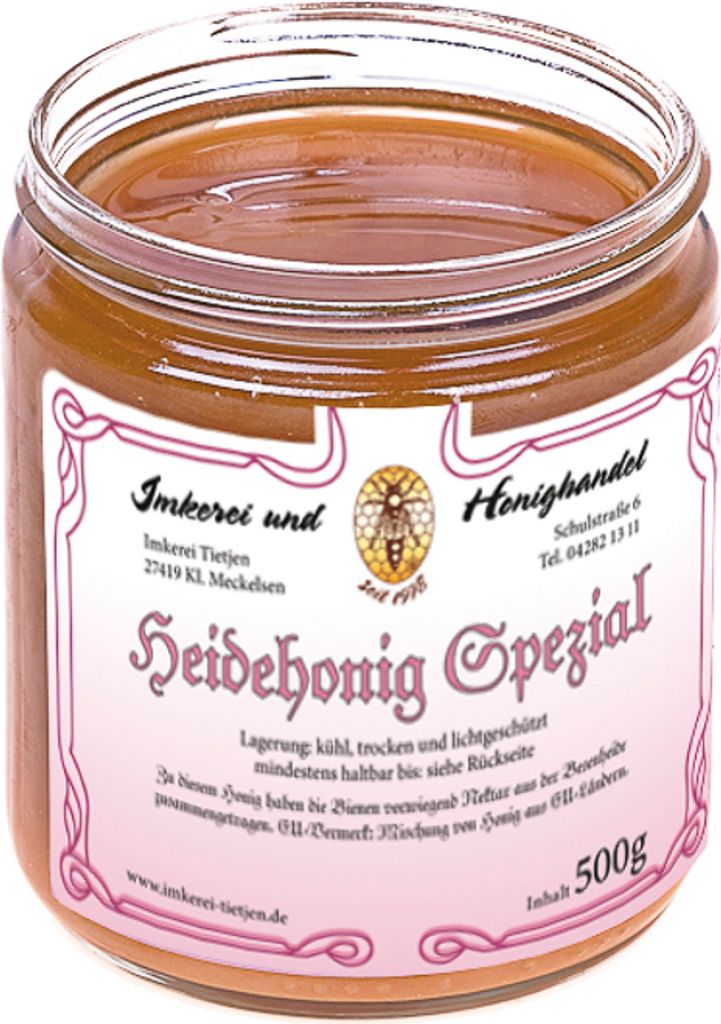Heidehonig Spezial 500g | Imkerei Tietjen