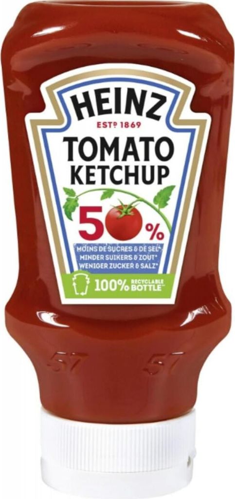 Heinz Ketchup 50 % weniger Zucker + Salz 220ml