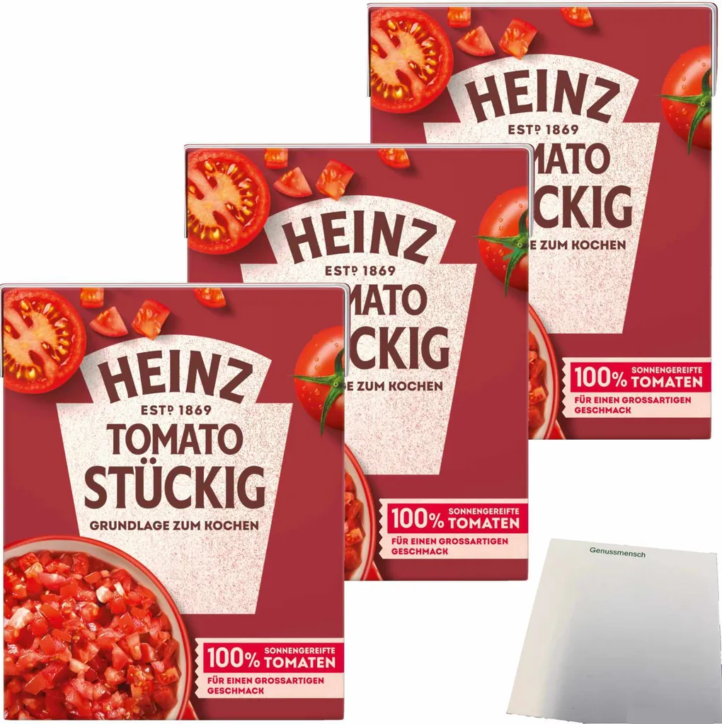 Heinz Tomato Chunky Cooking Base 3-pack (3x390g pack) + usy Block