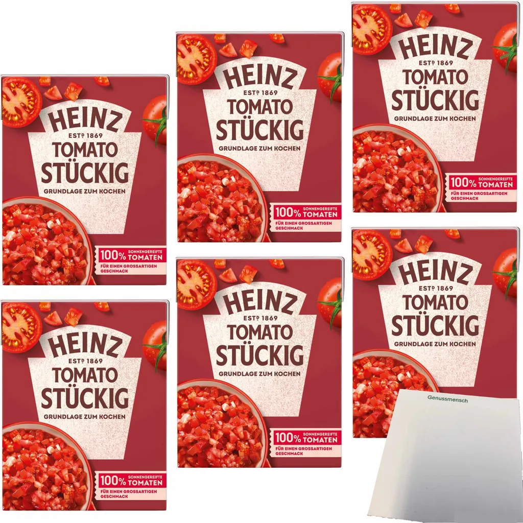 Heinz Tomato Chunky Cooking Base 6-pack (6x390g pack) + usy Block