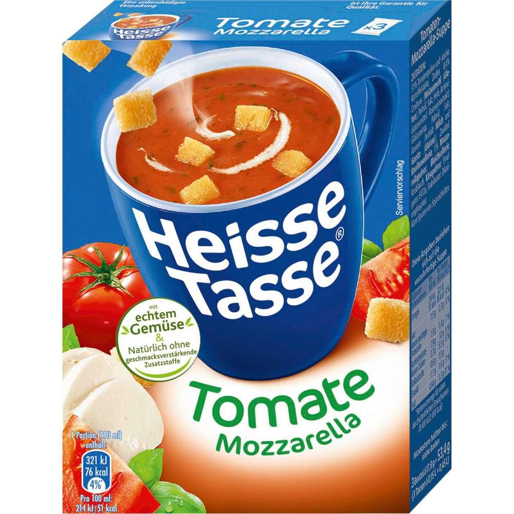 Hot cup, tomato mozzarella
