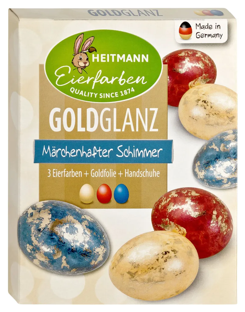 Heitmann egg colors gold gloss Easter eggs eggs gold coloring decorate 3 colors