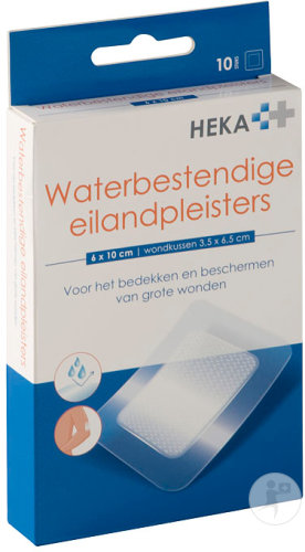 Heka island plaster transparent 6 x 10 cm sterile