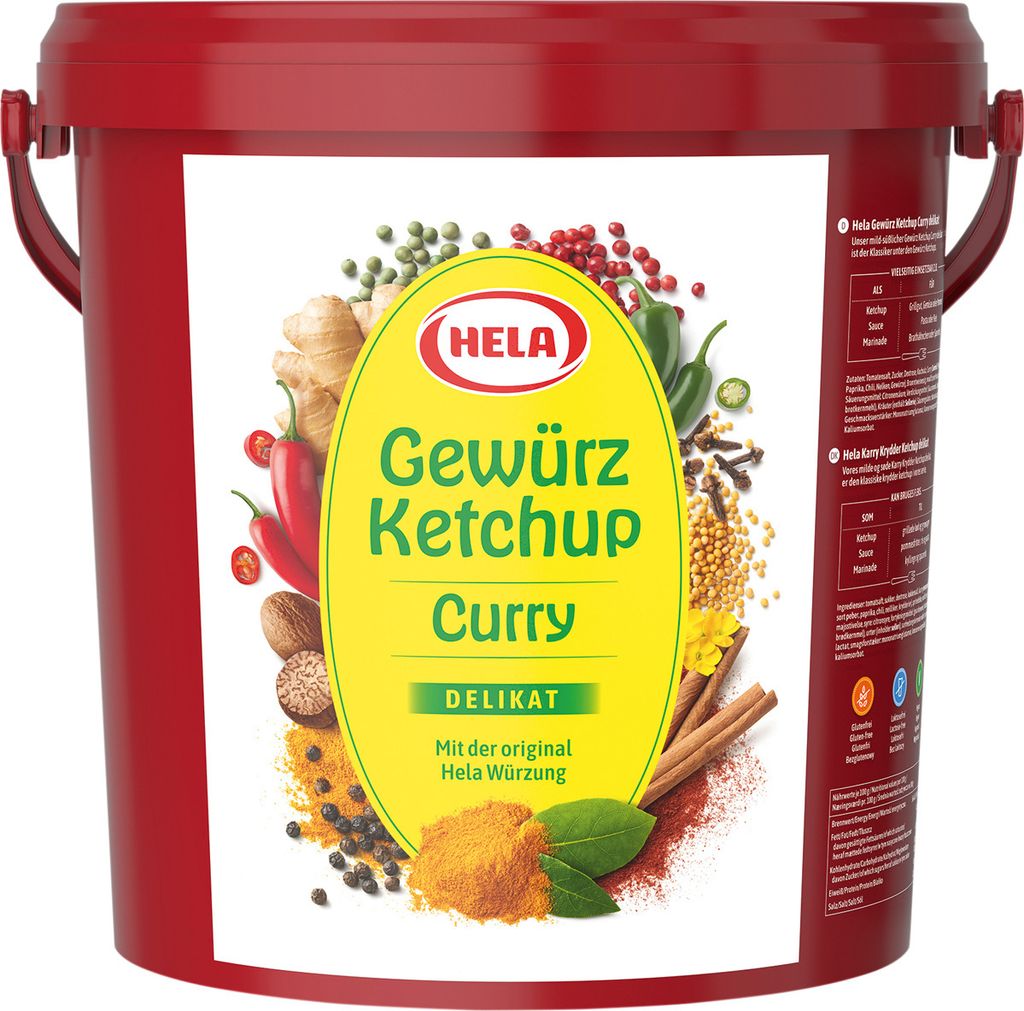 Hela Curry Gewürz Ketchup Delikat mit originaler Würzung 10000ml