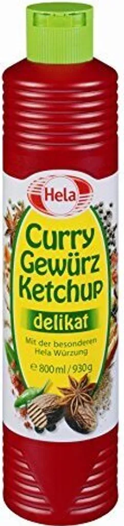 Hela Curry Gewürzketchup delikat lieblich würzige Note 800ml 6er Pack