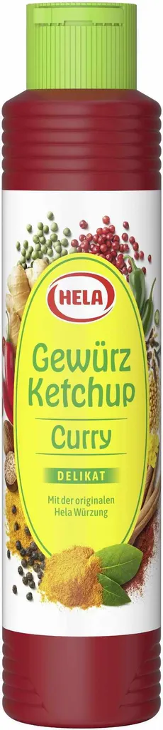 Hela Gewürz Ketchup Curry delikat mit lieblich würziger Note 500ml