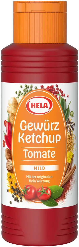 Hela Gewürz Ketchup Tomaten mild fruchtiger Geschmack Flasche 300ml