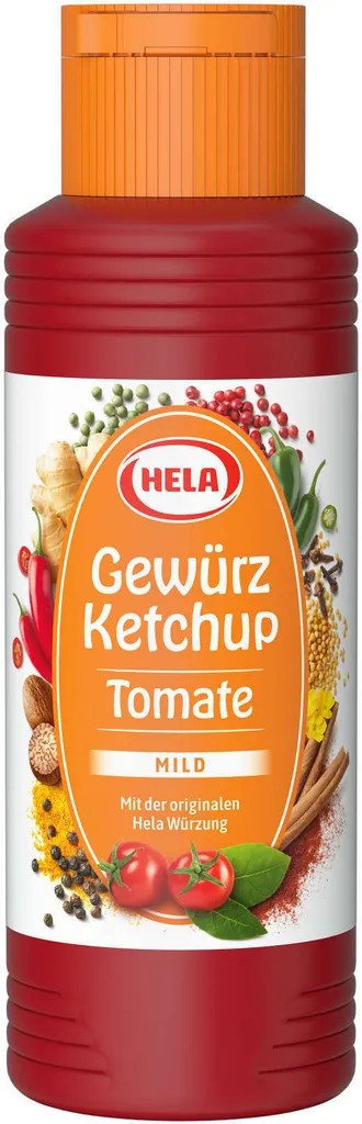 Hela Gewürz Ketchup Tomaten mild fruchtiger Geschmack Flasche 300ml