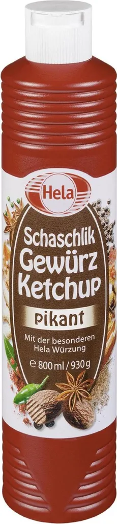 Hela Schaschlik Gewürzketchup mit einer besonderen Würzung 800ml