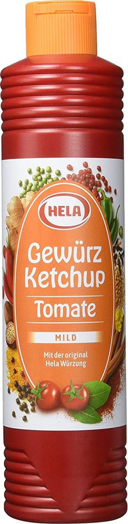 Hela Tomaten Gewürz Ketchup mit mild würzigem Geschmack 800ml