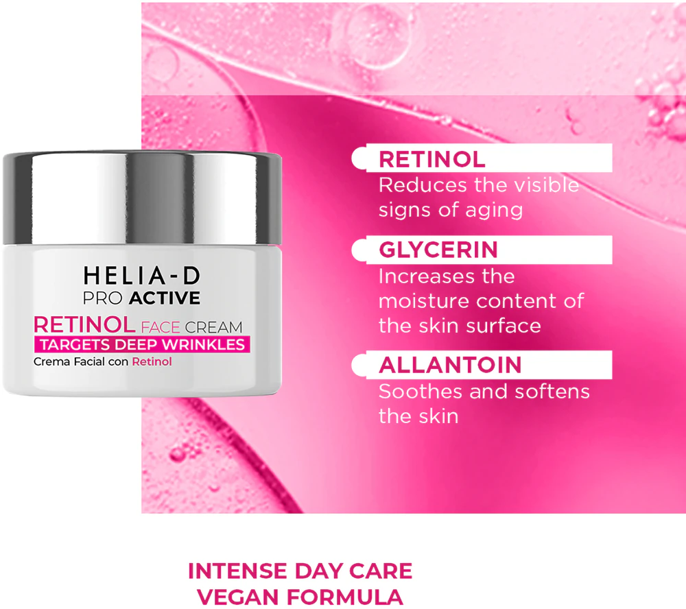 Helia-D Pro Active Retinol anti-wrinkle cream with retinol