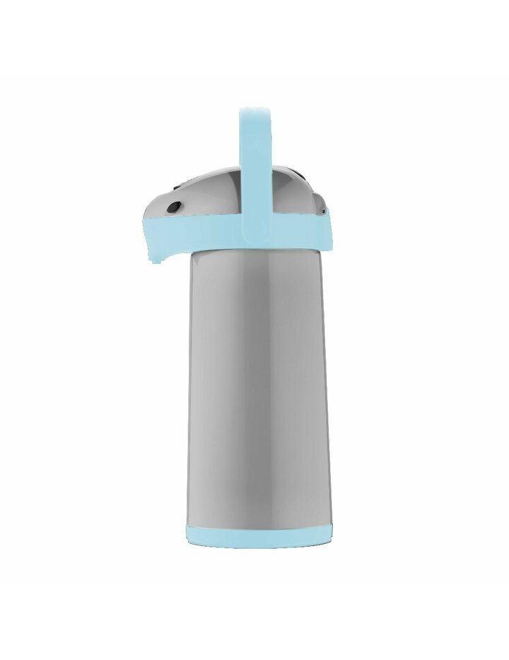 Helios Airpot Pump Insulated Jug 1.9 L Grey / Light Blue