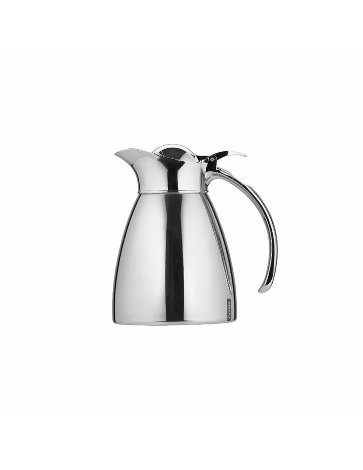 Helios Brilliant Stainless Steel Insulated Jug 0.6 L Hinged Lid