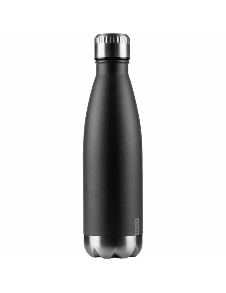 Helios Enjoy Stainless Steel Insulated Bottle 0.5 L Black