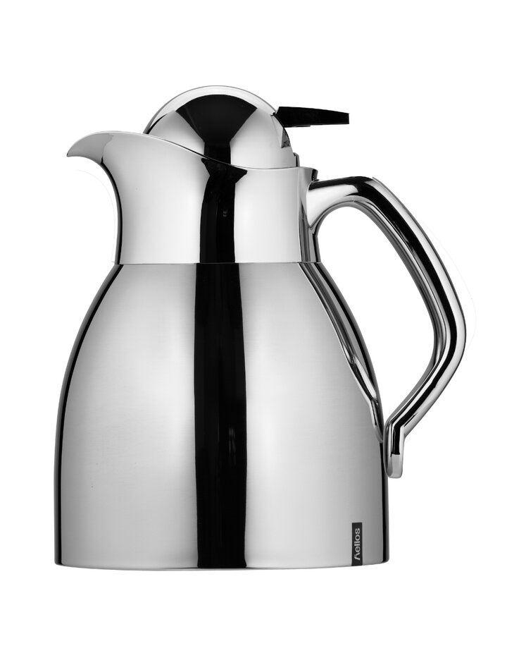 Helios Rondo Push Stainless Steel Insulated Jug 0.6 L Push Button
