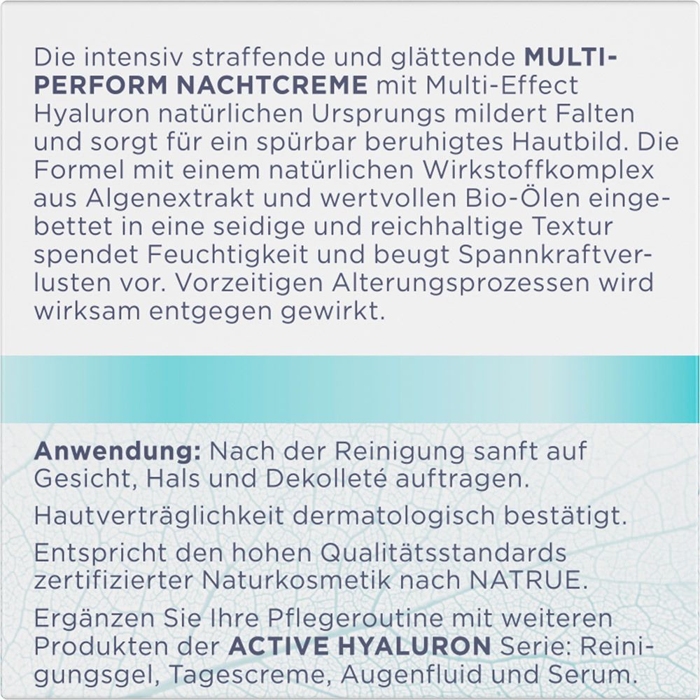 Heliotrop ACTIVE HYALURON Multi-Perform Nachtcreme