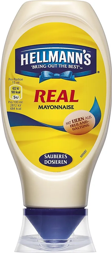 Hellmanns Real Mayonnaise zum Dippen Das Original für Pommes 430ml