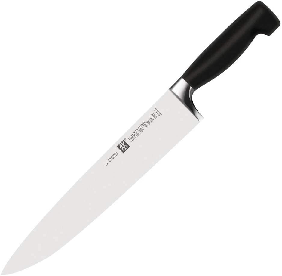 ZWILLING Chef\'s Knife, Blade Length: 26 cm, Wide Blade, Special Stainless Steel/Plastic Handle, Four Stars