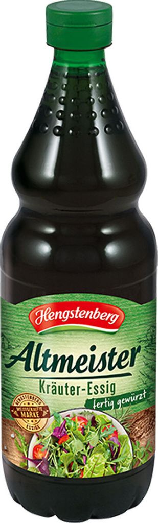 Hengstenberg Altmeister Herbal Vinegar in a 750ml PET bottle