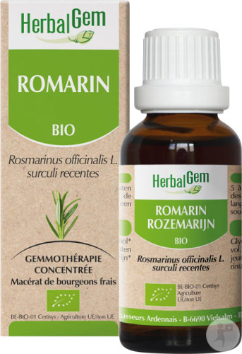 Herbalgem Rosemary Concentrated Mother Macerate Organic 30ml