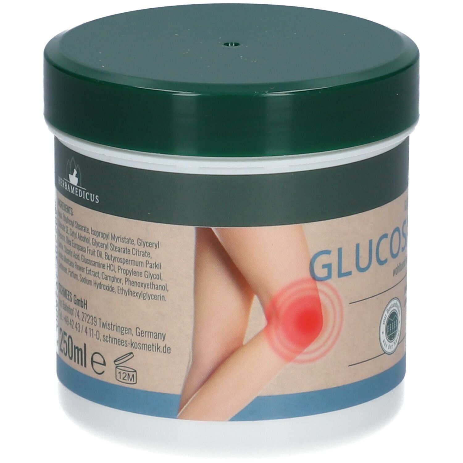 HERBAMEDICUS GLUCOSAMINE CREAM 250 ml