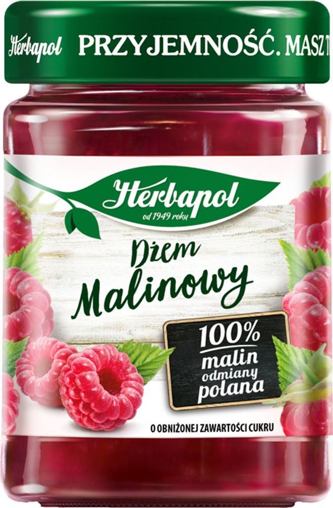 Herbapol Himbeerkonfitüre O Obniżonej zawartości Cukru 280 G