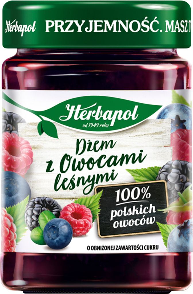 Herbapol Konfitüre mit Waldfrüchten mit reduziertem Zuckergehalt 280 G