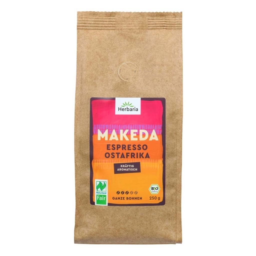 Herbaria Espresso MAKEDA whole bean - Naturland Fair 250g